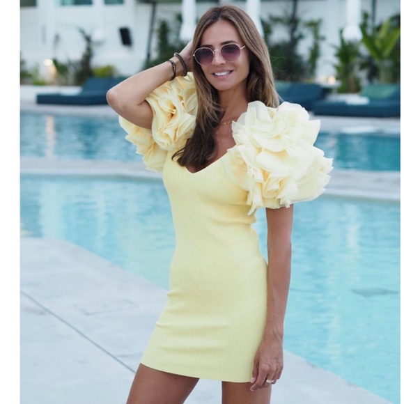 🌼 Zara Yellow Contrasting Mini Dress 🌼 - Picture 15 of 17